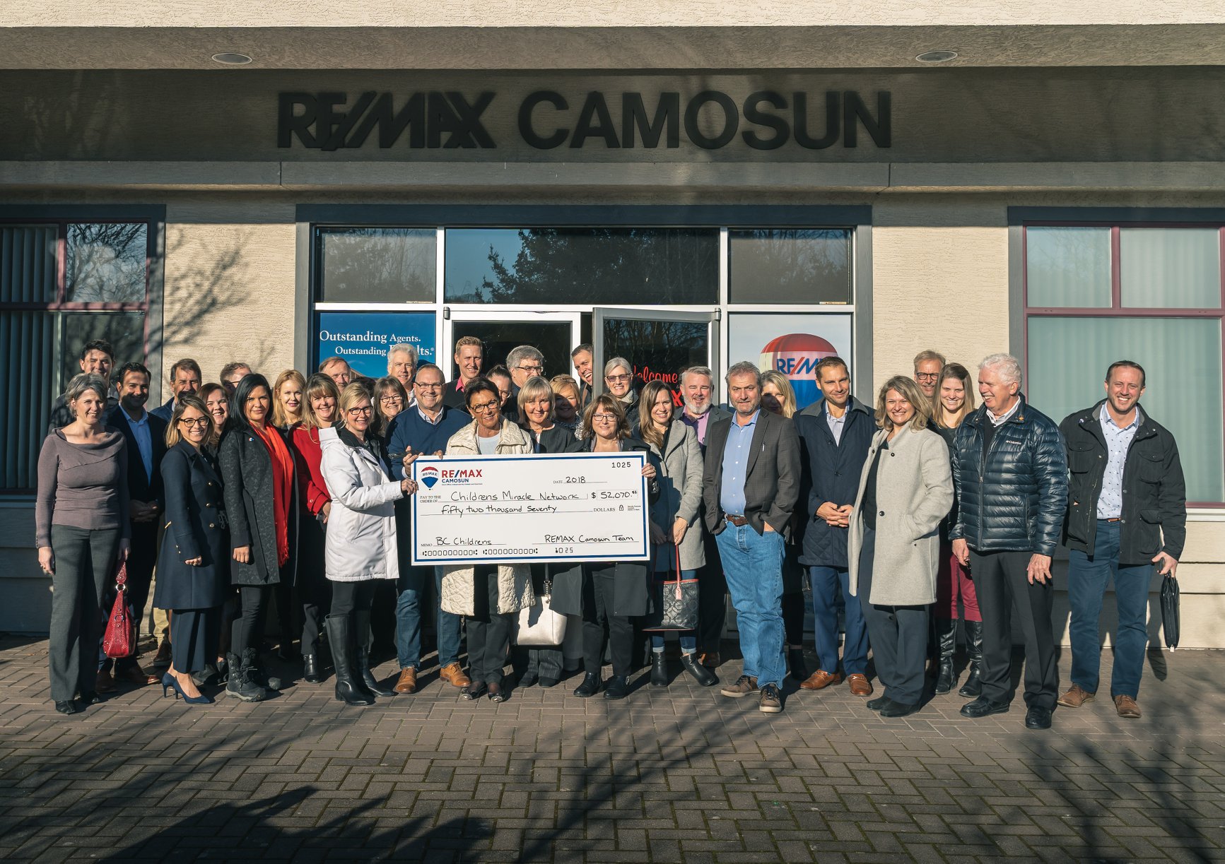 RE/MAX Camosun Donates Over $52,000 to Children’s Miracle Network ...